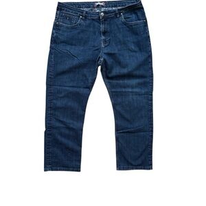Relaxed Fit Dark Blue Jeans for Men